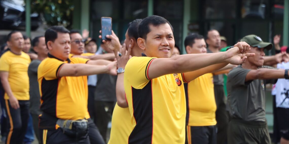 Jelang Pemungutan Suara Pemilu 2024, Forkopimda Kota Sukabumi Kompak Olahraga Bersama