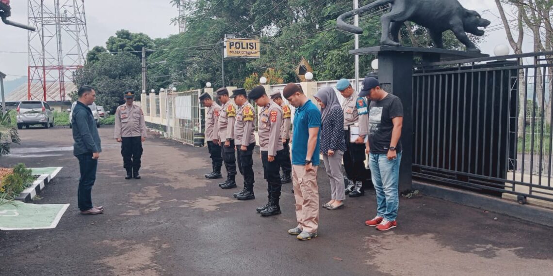 Polsek Citamiang Gelar Apel Pagi Sebagai Bentuk Kedisiplinan