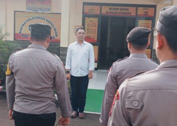 Polsek Citamiang Gelar Apel Pagi Sebagai Bentuk Kedisiplinan