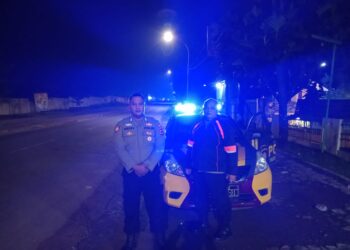 Polsek Cisaat Resor Sukabumi Kota Tingkatkan Patroli Malam Hari Cegah Gangguan Kamtibmas