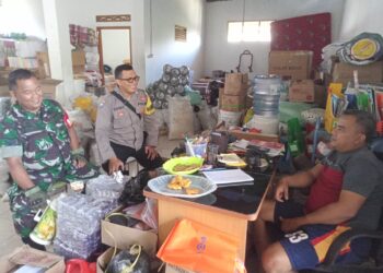 Sinegritas TNI POLRI Sambangi Warga Berikan Himbauan Pesan Kamtibmas