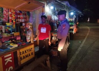 Polsek Cibeureum pertajam Patroli malam hari  Cegah Gangguan Kamtibmas