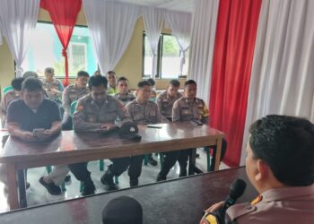 Kapolsek Sukalarang Pimpin Giat Anev Mingguan, Ini Penekananya