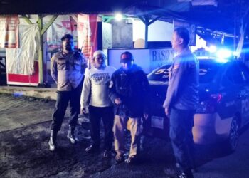 Patroli Strong Point Malam Hari Wujudkan Situasi Kamtibmas Yang Aman Dan Kondusif