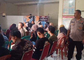 Bhabinkamtibmas Polsek Sukabumi Kontrol Persiapan Kpps
