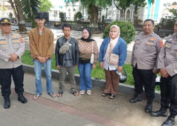 Patroli Dialogis Jelang Pemilu, Polsek Cisaat laksanakan cooling system