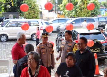 Gelar Minggu Kasih, Kapolres Sukabumi Kota Pantau Kebaktian Rutin