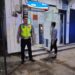 Cegah Kejahatan Perbankkan saat Patroli Malam Polisi kontrol BANK BRI Dan ATM