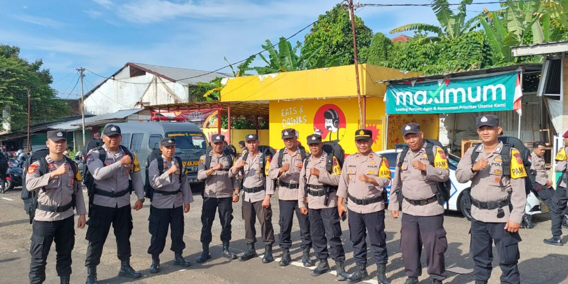 Polsek Kadudampit laksanakan giat apel serpas dalam Amankan TPS untuk Kelancaran Pemilu 2024