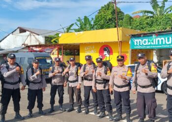 Polsek Kadudampit laksanakan giat apel serpas dalam Amankan TPS untuk Kelancaran Pemilu 2024
