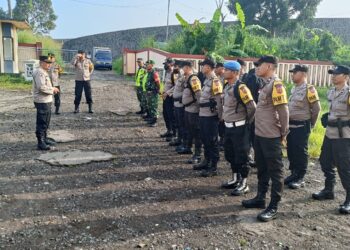 Polsek Warudoyong Gelar Apel Kesiapan Personil Pam TPS di Wilayah Kecamatan Warudoyong