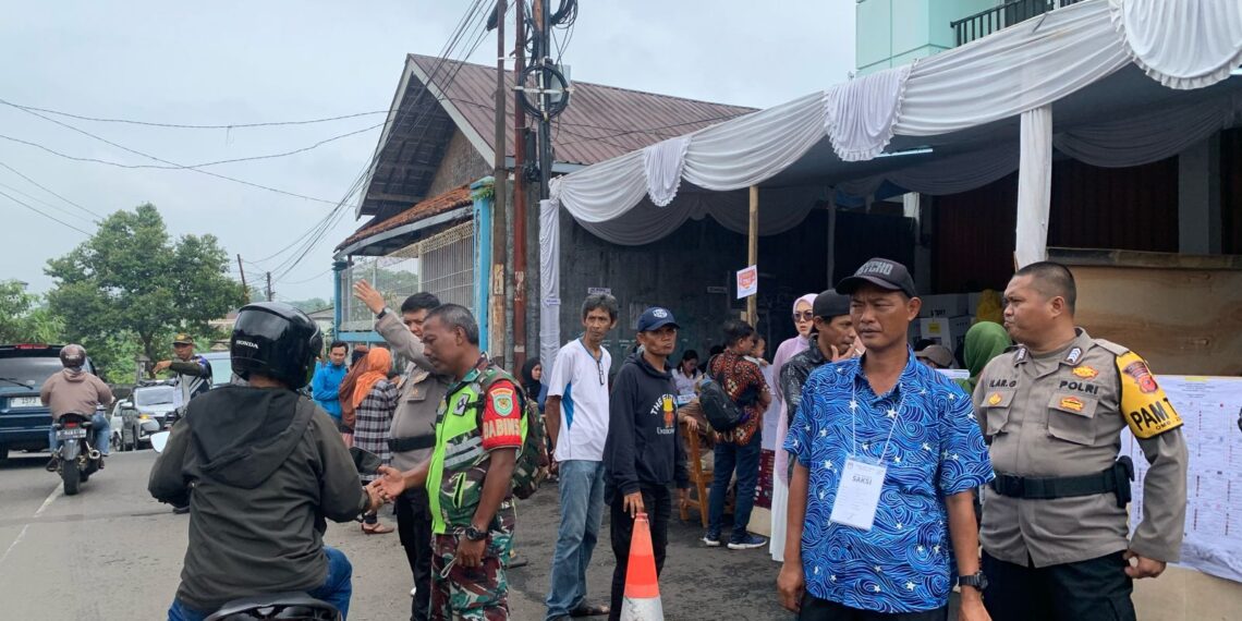 Amankan Pemungutan Suara, Ratusan Polisi di Sukabumi Siaga di TPS