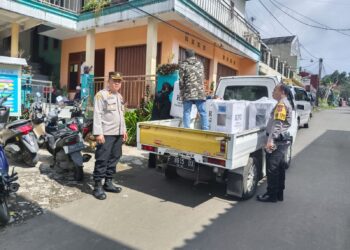 Polsek Sukaraja Amankan dan Jamin Kelancaran Proses Demokrasi Pemilu 2024