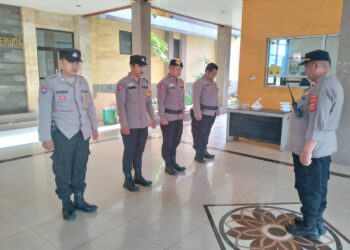 Polsek Cisaat lakukan Pengamanan Gudang PPK,Pastikan Keamanan Kotak Suara Pemilu 2024
