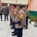 Kapolsek Lembursitu Laksanakan Apel Pengamanan Gedung PPK Kec. Lembursitu Pemilu 2024