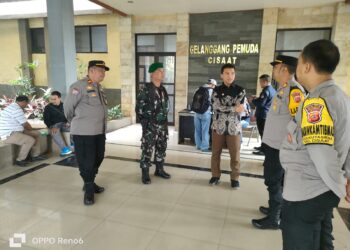 Polsek Cisaat laksanakan Pengamanan Rapat Pleno Terbuka, Hasil Perhitungan Suara