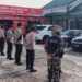 Apel Serah Terima Piket Pengamanan Di Sekretariat GOR UNLIP Gudang Logistik Pemilu PPK Citamiang Kota Sukabumi