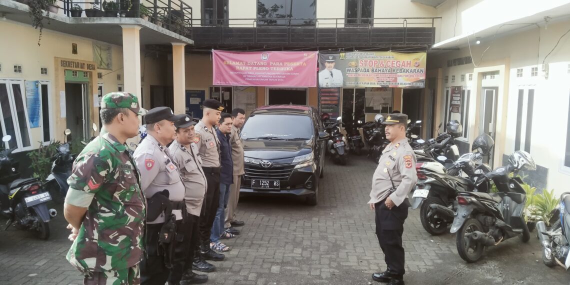 Polsek Sukaraja Laksanakan Giat Apel Pengamanan Gudang Logistik