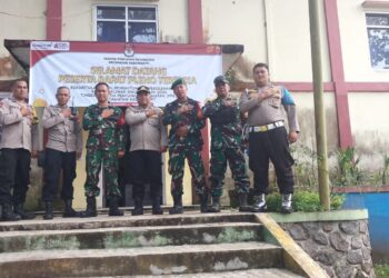 Personil Kadudampit Laksanakan Pengamanan  Gedung PPK Kadudampit
