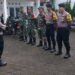 Personel Gabungan TNI POLRI Laksanakan Apel Kesiapan Pengamanan Sidang Pleno Rekapitulasi Perolehan Suara Pemilu 2024 Tingkat Kecamatan Cireunghas Di Hari Ke-3