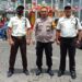 Sampaikan Pesan Kamtibmas, Bhabinkamtibmas Polsek Cikole Laksanakan Giat Sambang Dengan Satpam
