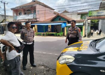 Patroli siang, Unit Samapta  Polsek Cisaat  Antisipasi Tawuran Pelajar Saat Bubaran Anak Sekolah
