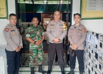 Kapolsek Warudoyong, Pimpin PAM Pengamanan Lanjutan Rapat Pleno Rekapitulasi Penghitungan Suara Tingkat Kecamatan Warudoyong
