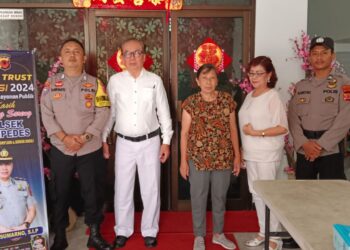 Polsek Kebonpedes Laksanakan Pengamanan Minggu Kasih di Gereja Bethel Indonesia Pajagalan 23 Kota Sukabumi