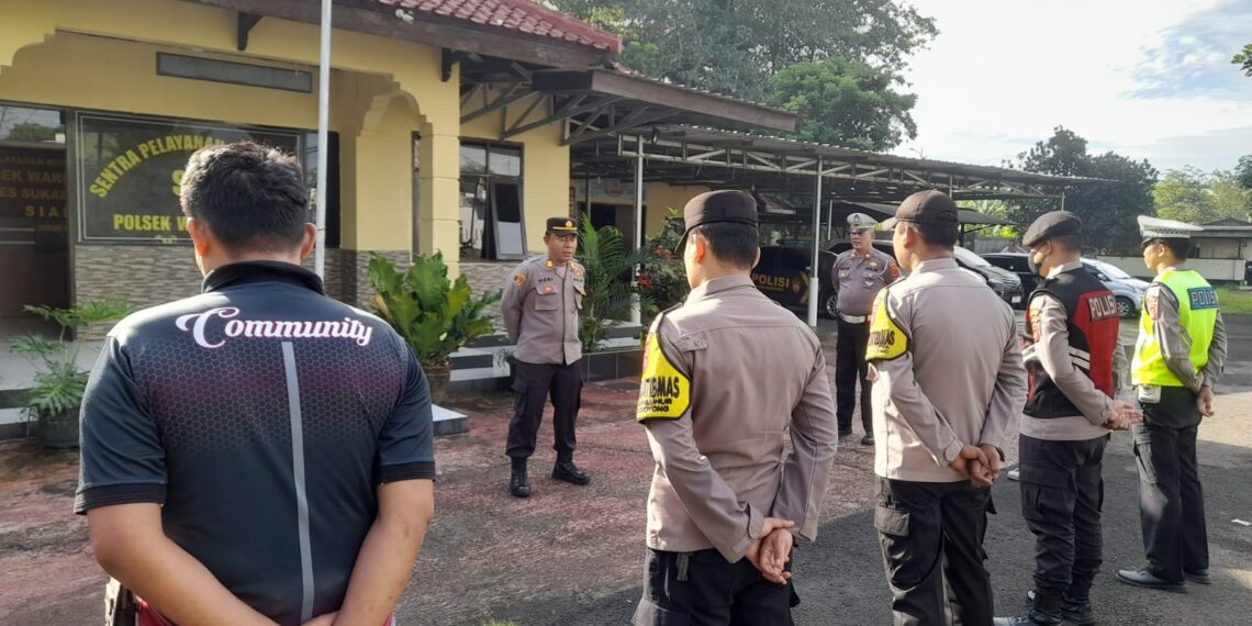 Polsek Warudoyong Gelar Apel Pagi Sebagai Bentuk Kedisiplinan