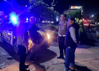 Patroli Strong Point Malam Hari Wujudkan Situasi Kamtibmas Yang Aman Dan Kondusif