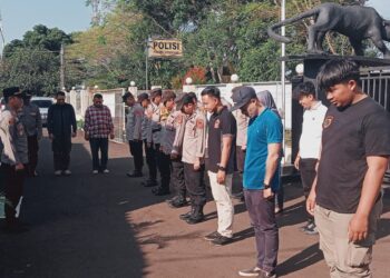 Polsek Citamiang Gelar Apel Pagi Sebagai Bentuk Kedisiplinan
