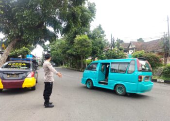 Gatur Pagi Hari Polsek Citamiang Sebagai Bentuk Pelayanan Kepada Masyarakat