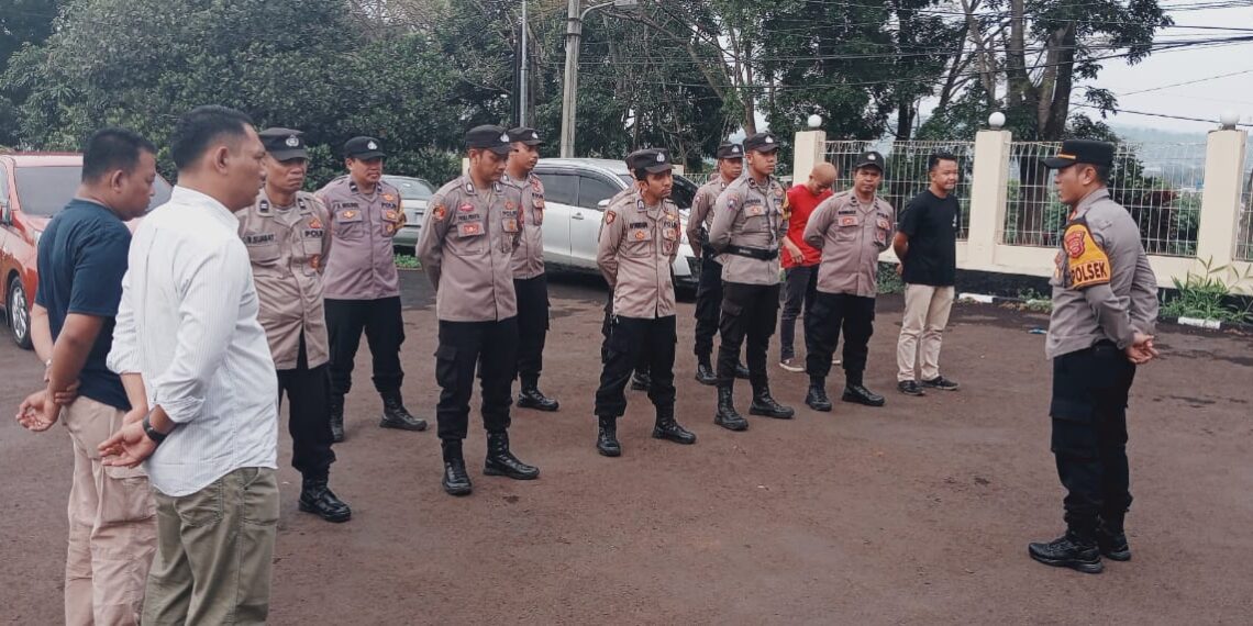 Polsek Citamiang Gelar Apel Pagi Sebagai Bentuk Kedisiplinan