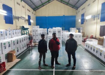 Cek dan Kontrol Gudang Logistik Pemilu 2024, Polsek Kaduadampit Lakukan Patroli dan Pastikan Keamanan Gudang Logistik