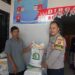 Polsek Cisaat Pengamanan dan Monitoring Pembagian Bansos Beras