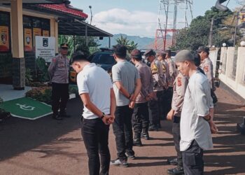Polsek Citamiang Gelar Apel Pagi Sebagai Bentuk Kedisiplinan