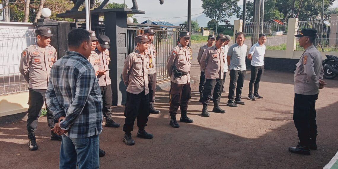 Polsek Citamiang Laksanakan Apel Pagi, Demi Tingkatkan Kedisiplinan
