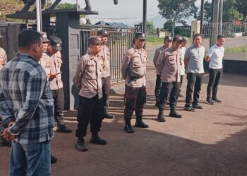 Polsek Citamiang Laksanakan Apel Pagi, Demi Tingkatkan Kedisiplinan