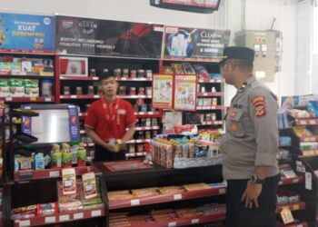 Giat Rutin Patroli ke Pertokoan Mini Market yang ada di Wilayah Kecamatan Cireunghas