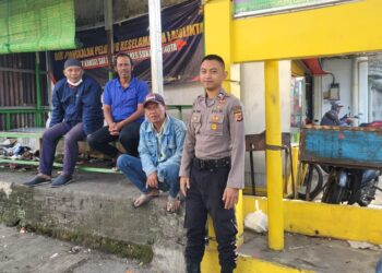 Polsek Cisaat Berikan Imbauan Kamtibmas kepada Para Pengemudi Ojek