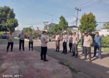 Kapolsek Warudoyong Laksanakan Giat Apel pagi