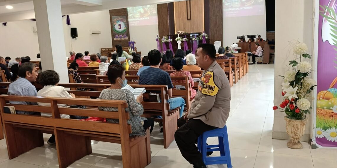 Upaya Mendengar Langsung Keluhan dari Masyarakat, Polsek Cisaat Gelar Kegiatan Minggu Kasih