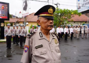 36 Tahun Dinas, Bintara Polri di Sukabumi Naik Pangkat Jadi Perwira
