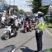 Gatur Lalu Lintas Polsek Warudoyong Paska melintas Kereta Api Pangrango