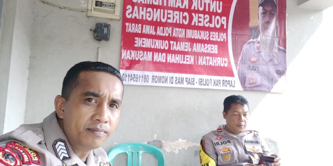 Polsek Cireunghas  pengamanan Ibadah Kebaktian di Gereja Oikumene