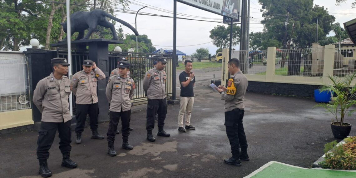 Polsek Citamiang Gelar Apel Pagi Sebagai Bentuk Kedisiplinan