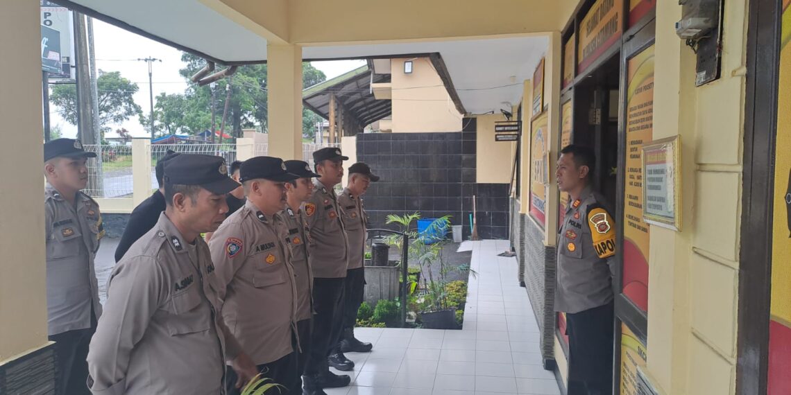 Polsek Citamiang Gelar Apel Pagi Sebagai Bentuk Kedisiplinan