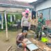 Sinergitas TNI Polri Sambangi Warga dan Berikan Himbauan Kamtibmas