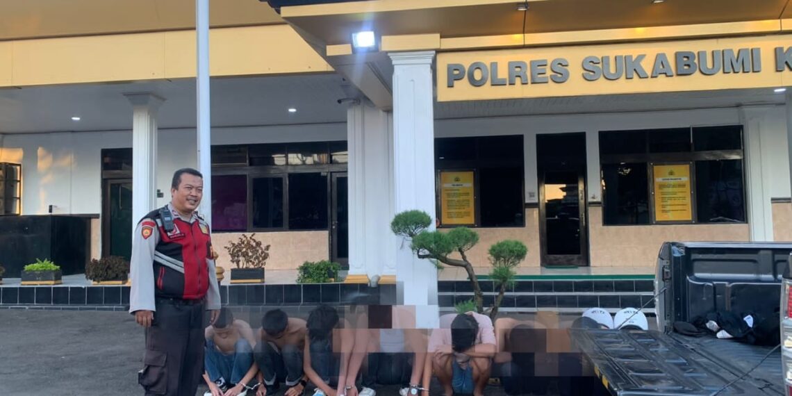 Tim PAS BUKA Polres Sukabumi Kota Amankan 9 Remaja Yang Konvoi Jelang Buka Puasa