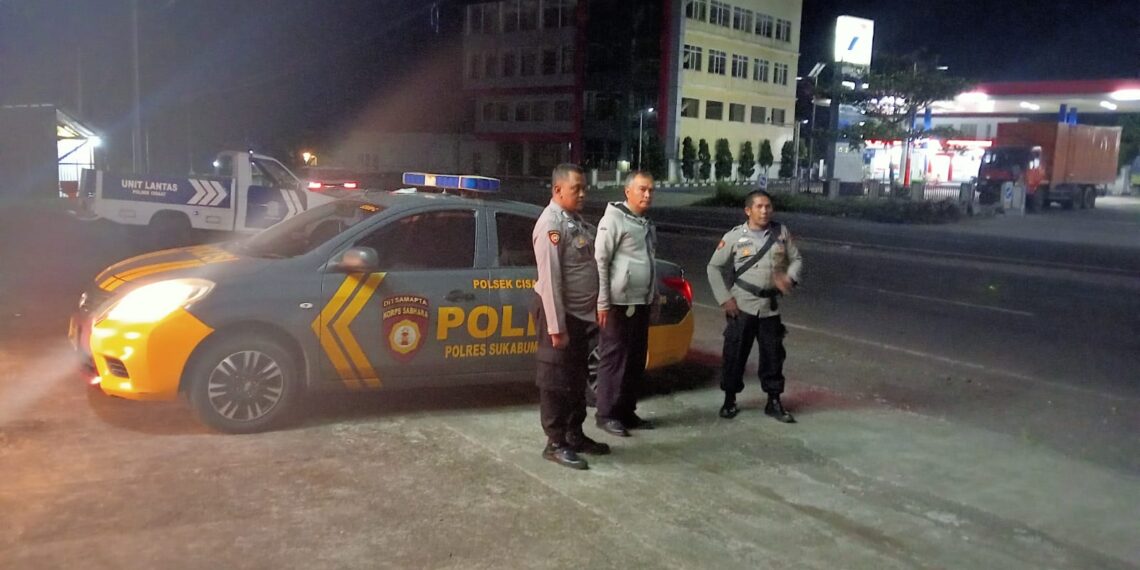 Polsek Cisaat Tingkatkan Patroli Malam Hari Selama Bulan Ramadan